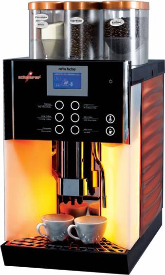 Schaerer Coffee Factory Espresso Machine with Single Step Cappuccino